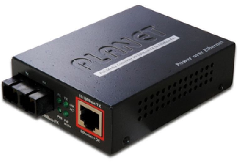 PLANET FTP-802 MM 10/100Mbps (RJ45-SC) PoE média konverter