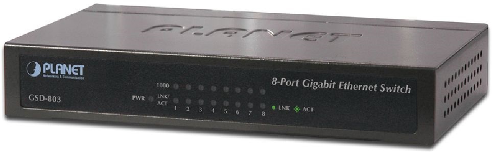 PLANET GSD-803 asztali 8port GbE LAN nem menedzselhető switch