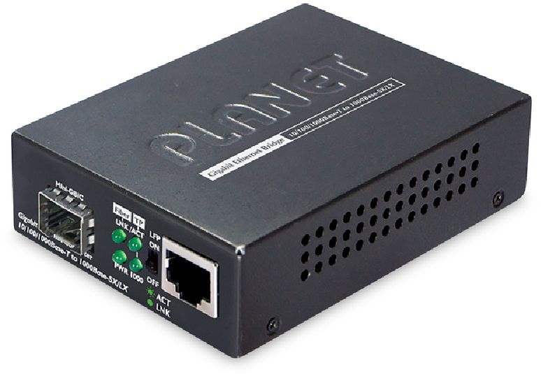 PLANET GT-805A GbE LAN (RJ45-SFP) média konverter