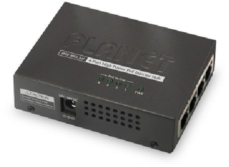 PLANET HPOE-460 4port GbE LAN PoE injektor hub