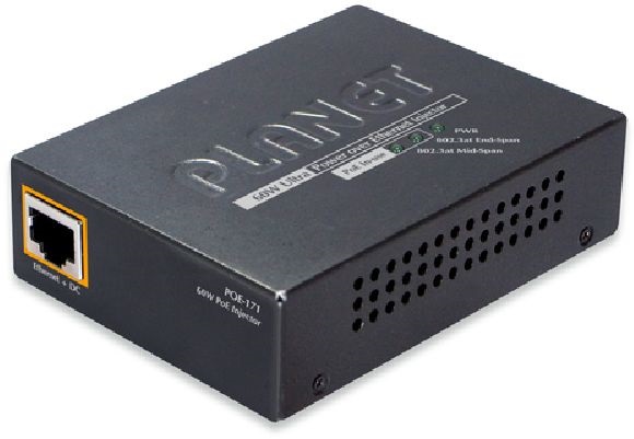 PLANET POE-171 GbE LAN 60W PoE+ injektor