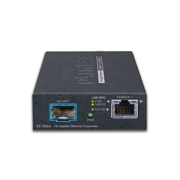 PLANET XT-705A 10G/5G/2.5G/1G/100M Copper to 10GBASE-X SFP+ nem menedzselhető média konverter