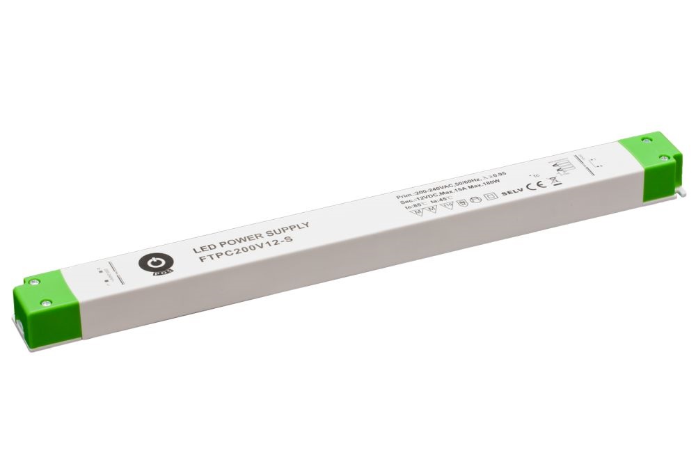 POS POWER FTPC200V12-S 12V/15A 180W IP20 vékony LED tápegység