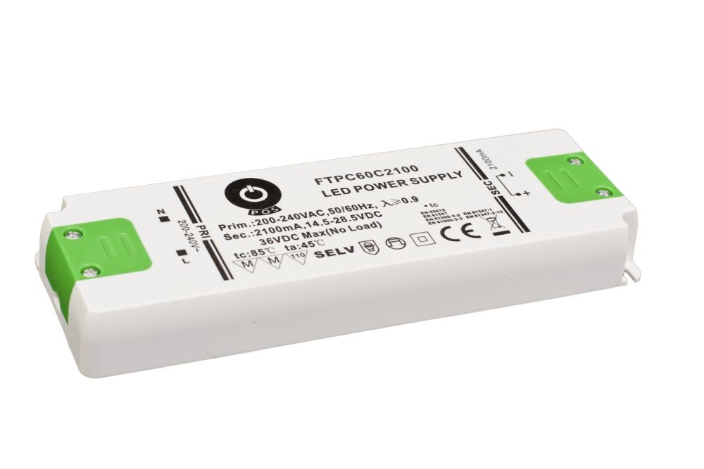 POS POWER FTPC60C2100 2100mA/14.5~28.5V 59,8W IP20 LED tápegység