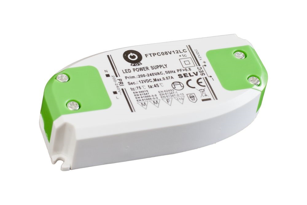 POS POWER FTPC8V12 12V/0.67A 8W IP20 LED tápegység