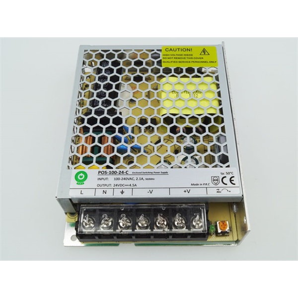 POS POWER POS-100-24-C 24V/4.5A 108W IP20 fém házas LED tápegység
