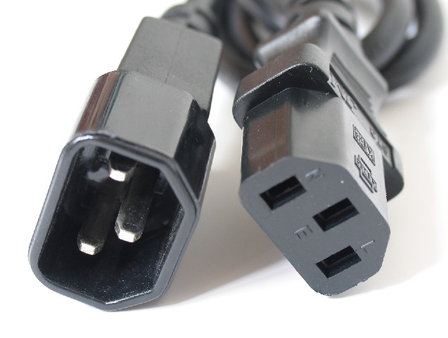 PRC IEK-2-1.8 IEC 1,8m hálózati hosszabbító tápkábel