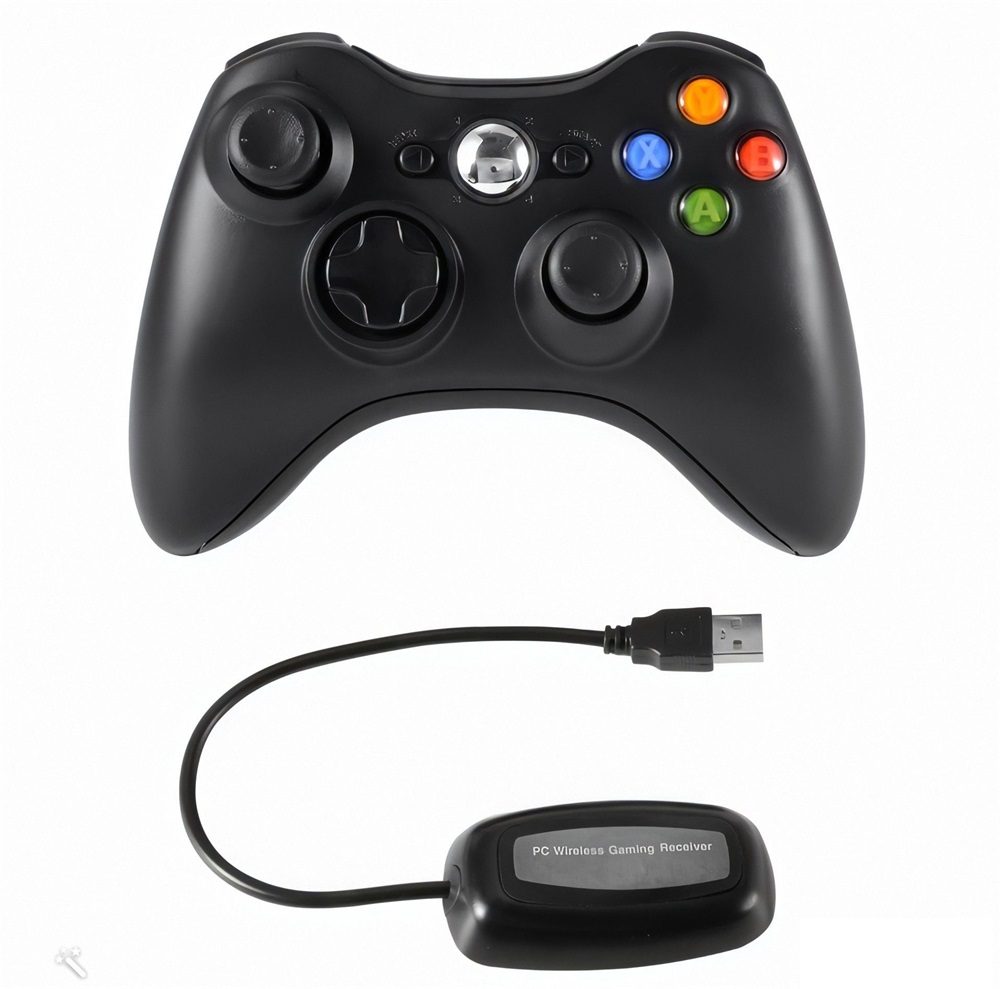 PRC PRCX360PCWLSSBK vezeték nélküli Xbox 360/PC USB adapterrel fekete kontroller