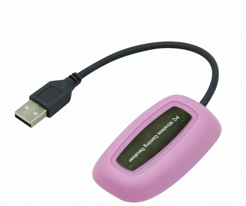 PRC PRCX360PCWLSSP vezeték nélküli Xbox 360/PC USB adapterrel rózsaszín kontroller