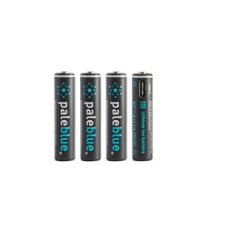 Paleblue PB-AAA-C 4xAAA 600mAh USB-C újratölthető mikro ceruza akkumulátor + töltőkábel