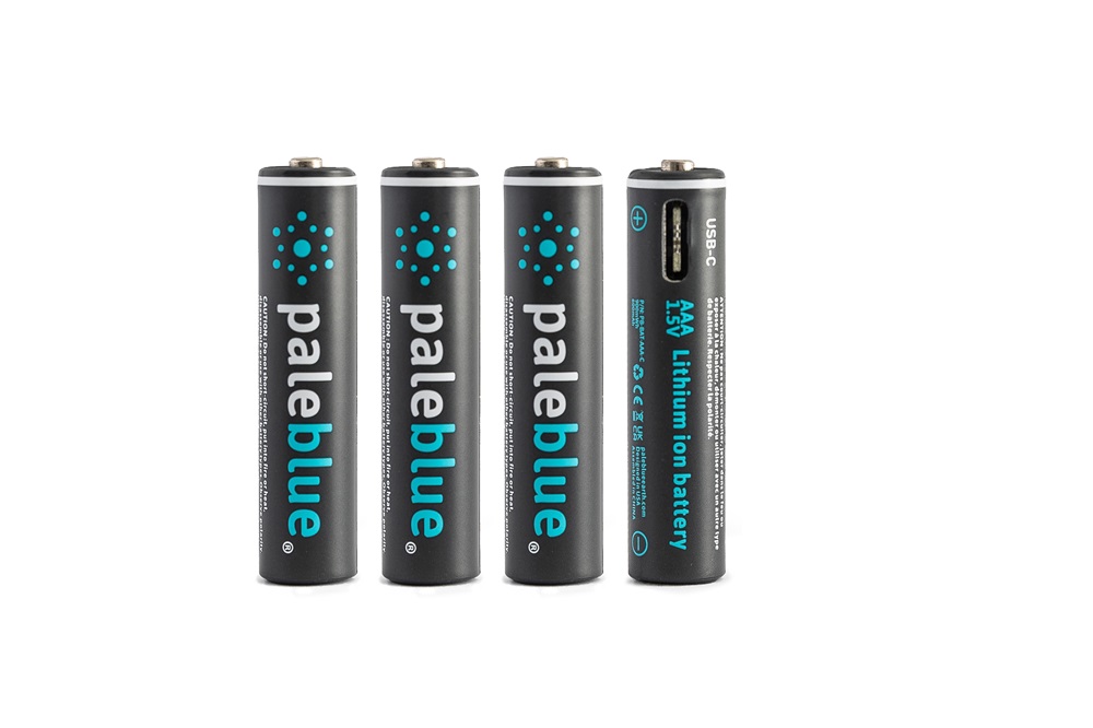 Paleblue PB-AAA-C 4xAAA 600mAh USB-C újratölthető mikro ceruza akkumulátor + töltőkábel