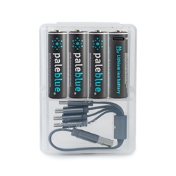Paleblue PB-AA-C 4xAA 2000mAh USB-C újratölthető ceruza akkumulátor + töltőkábel