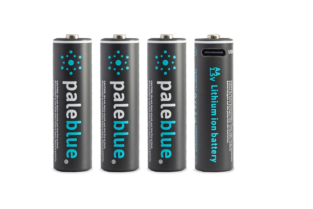Paleblue PB-AA-C 4xAA 2000mAh USB-C újratölthető ceruza akkumulátor + töltőkábel