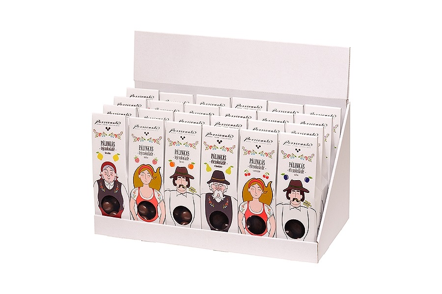 Pálinkás 80g vilmoskörte pálinkás étcsokoládé bonbon