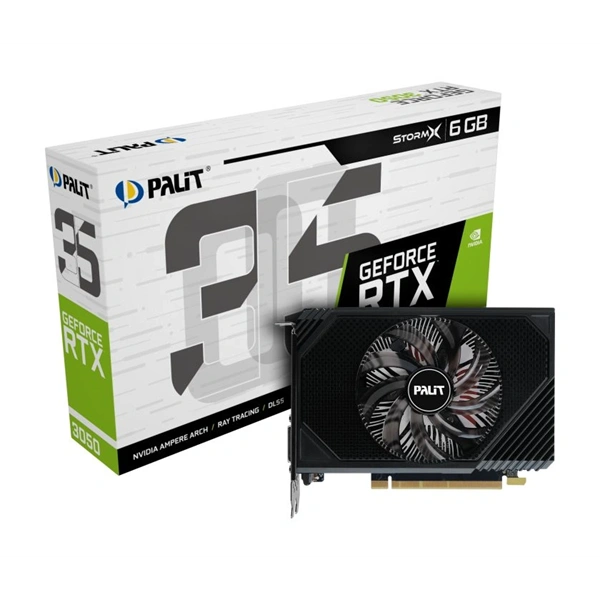 Palit GeForce RTX 3050 StormX nVidia 6GB GDDR6 96bit PCIe videókártya