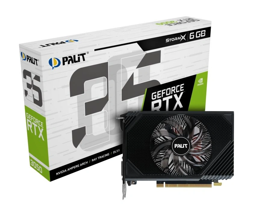 Palit GeForce RTX 3050 StormX nVidia 6GB GDDR6 96bit PCIe videókártya