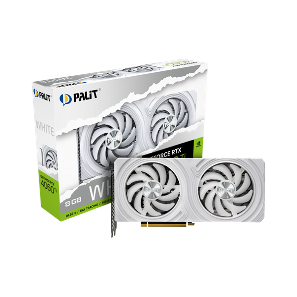 Palit GeForce RTX 4060 Ti White 8GB GDDR6 128-bit videókártya