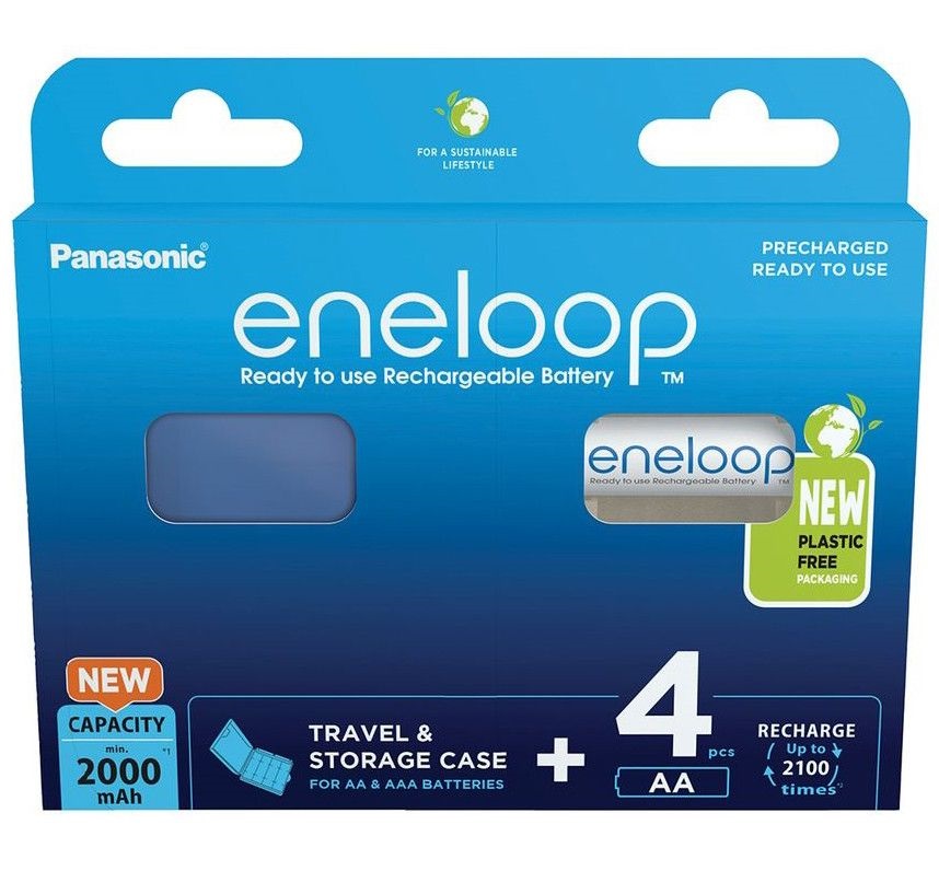 Panasonic Eneloop BK-3MCDEC4BE AA 2000mAh ceruza akku 4db/csomag