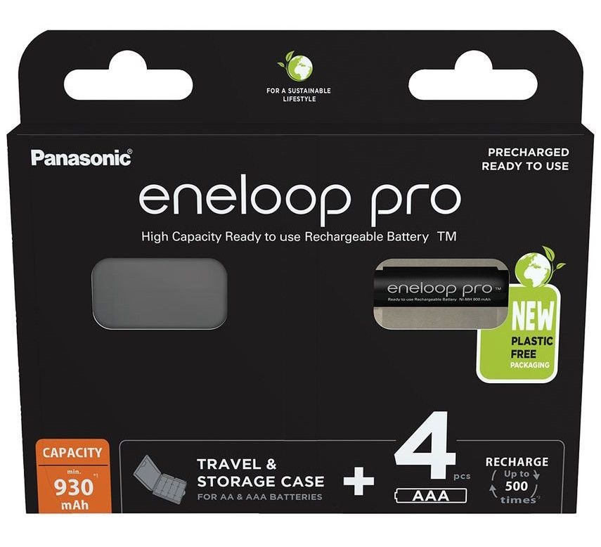 Panasonic Eneloop BK-4HCDEC4BE AAA 930mAh mikro ceruza akku 4db/csomag