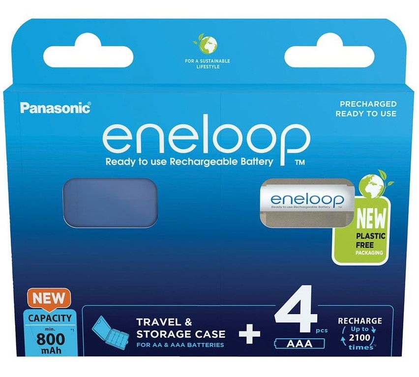 Panasonic Eneloop BK-4MCDEC4BE AAA 800mAh mikro ceruza akku 4db/csomag