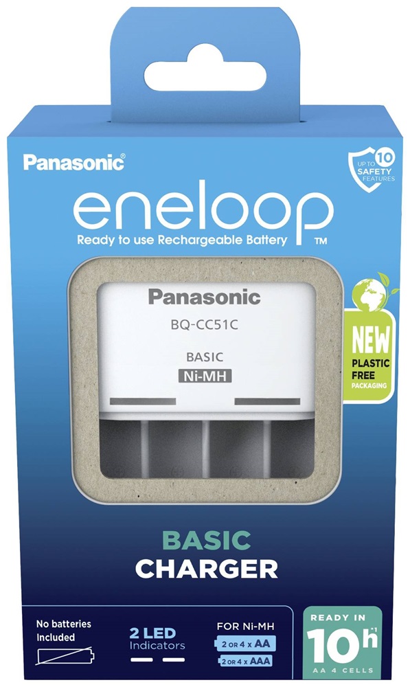 Panasonic Eneloop BQ-CC51E 2/4db AA/AAA akkutöltő