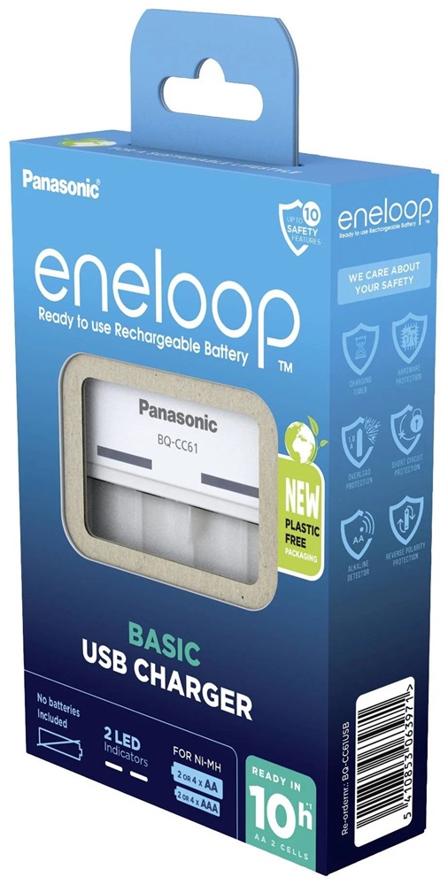 Panasonic Eneloop BQ-CC61USB AA/AAA USB akkutöltő