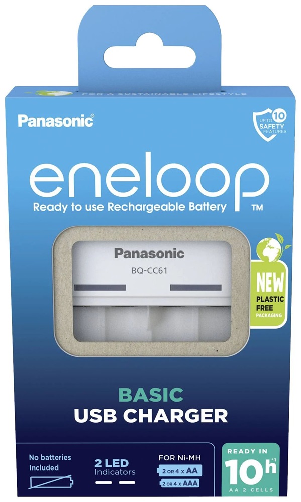Panasonic Eneloop BQ-CC61USB AA/AAA USB akkutöltő
