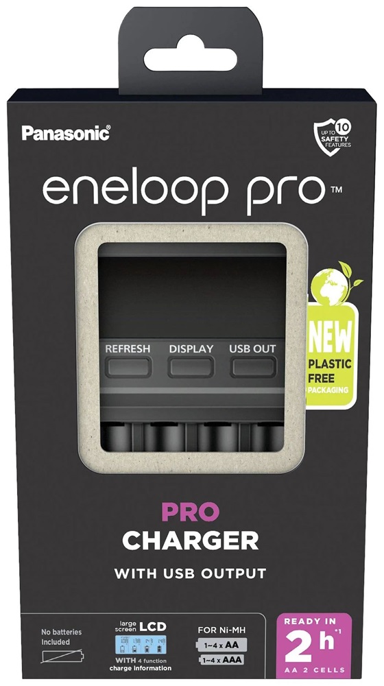 Panasonic Eneloop BQ-CC65E 2/4db AA/AAA gyors akkutöltő
