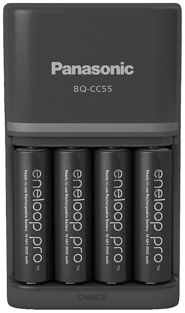Panasonic Eneloop K-KJ55HCD40E AA 2500mAh gyors akkutöltő +4xAA akku