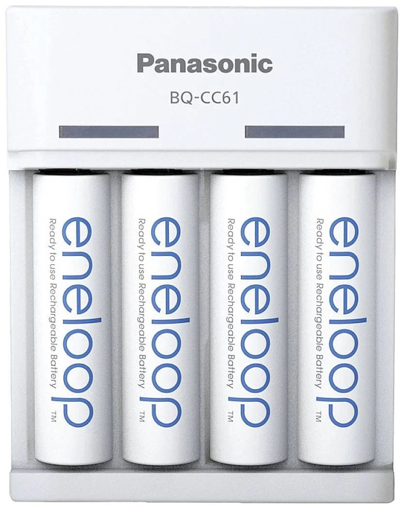 Panasonic Eneloop K-KJ61MCD40USB AA 2000mAh USB akkutöltő +4xAA akku