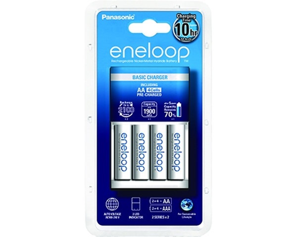 Panasonic Eneloop KKJ51MCC40E akkutöltő timer + 4xAA 1900 mAh akku