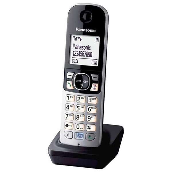 Panasonic KX-TGA681FXB DECT töltővel fekete/ezüst kézibeszélő (Újracsomagolt)