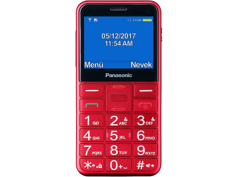 Panasonic KX-TU155EXRN 2,4" piros mobiltelefon