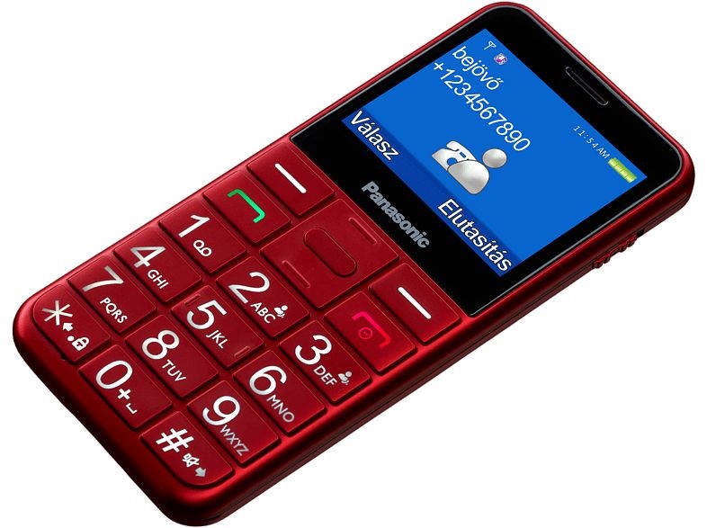 Panasonic KX-TU155EXRN 2,4" piros mobiltelefon