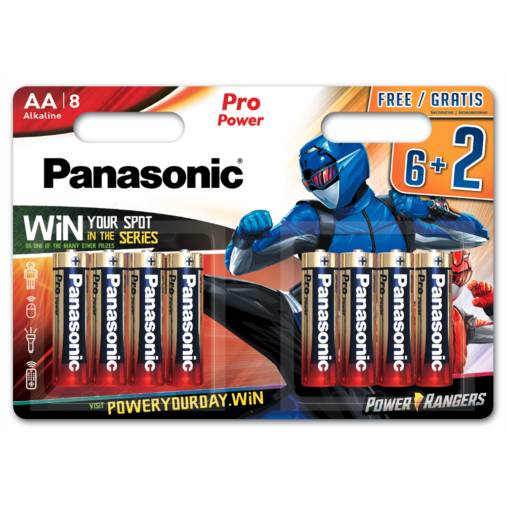 Panasonic LR6PPG/8BW 6+2F PR 1,5V AA/ceruza tartós alkáli elem 8 db/csomag