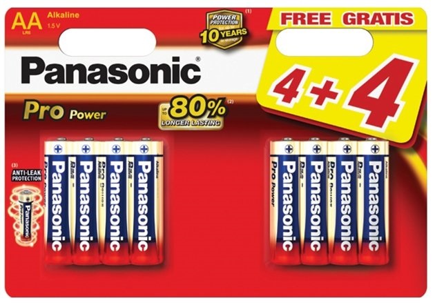 Panasonic LR6 Pro Power 8db/blister AA ceruza elem