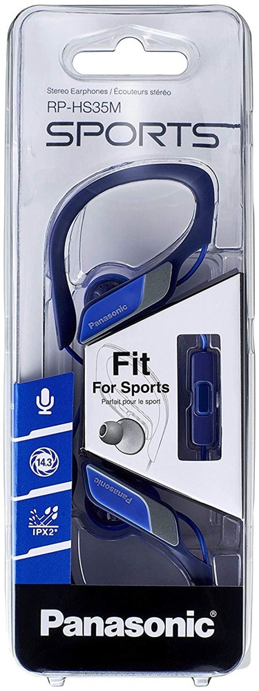 Panasonic RP-HS35ME-A kék sport fülhallgató