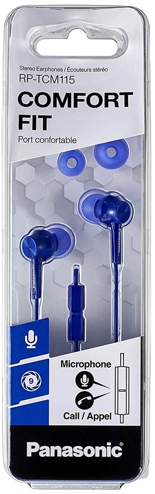 Panasonic RP-TCM115E-A kék fülhallgató