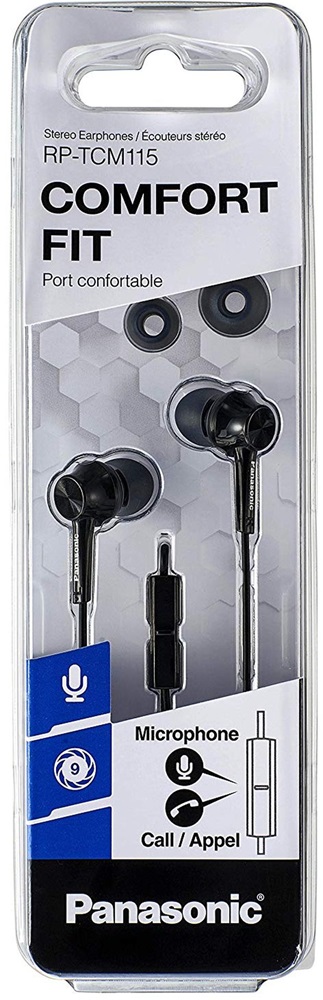 Panasonic RP-TCM115E-K fekete fülhallgató