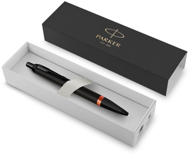 Parker Royal Im Professionals Vibrant fekete-narancs, fekete KLIPSZ 2172946 golyóstoll