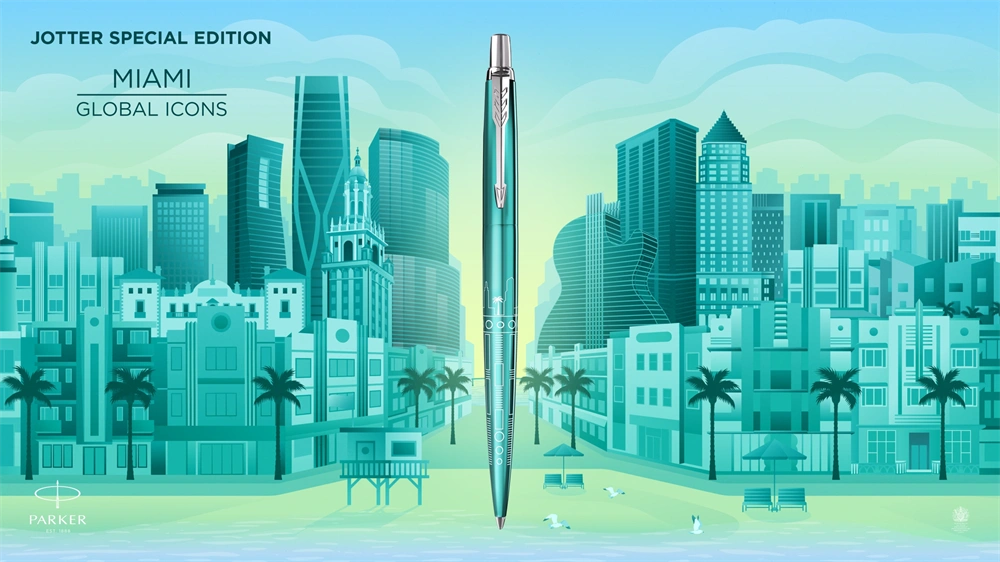 Parker Royal Jotter SE 2221602 Miami ezüst klipszes golyóstoll