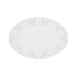 Party Art tortacsipke, fehér, 22X31cm 20 lapos ovális