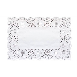 Party Art tortacsipke, fehér, 25x37 cm, 20 lapos, szögletes