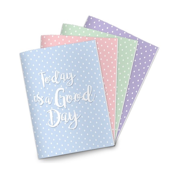 Pátria Design Pastel Rain A4 87-32 kockás vegyes színű füzet