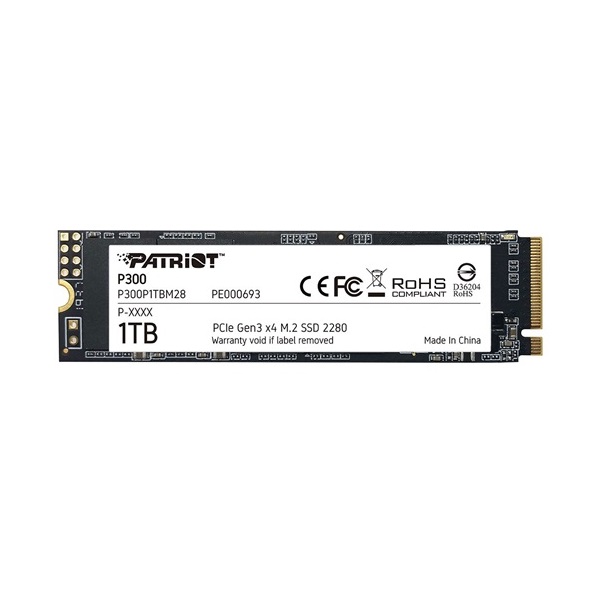 Patriot 1TB M.2 NVMe 2280 P300 (P300P1TBM28) SSD
