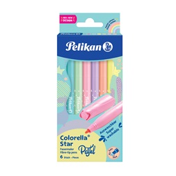 Pelikan Colorella Star C302 6 pasztell színű filctoll készlet