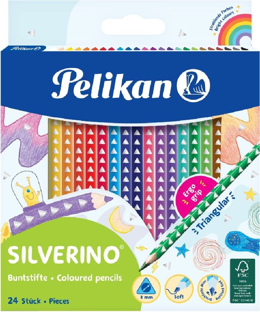 Pelikan Silverino 24 szín színesceruza készlet