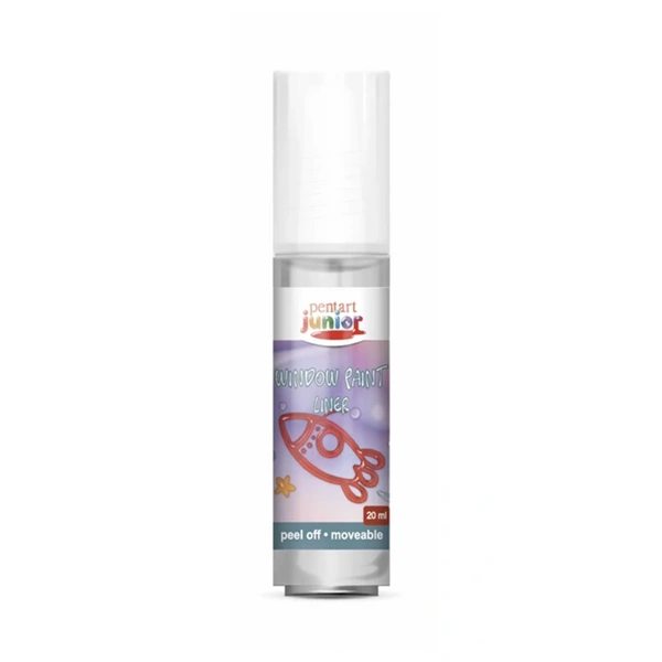 Pentart 20 ml ezüst kontúr lehúzható üvegfesték