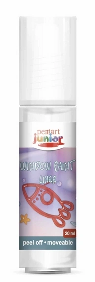 Pentart 20 ml fehér lehúzható üvegfesték