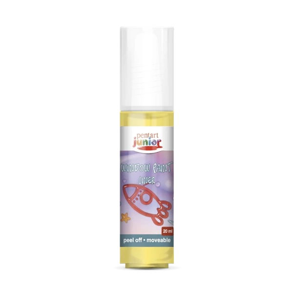 Pentart 20 ml sárga lehúzható üvegfesték